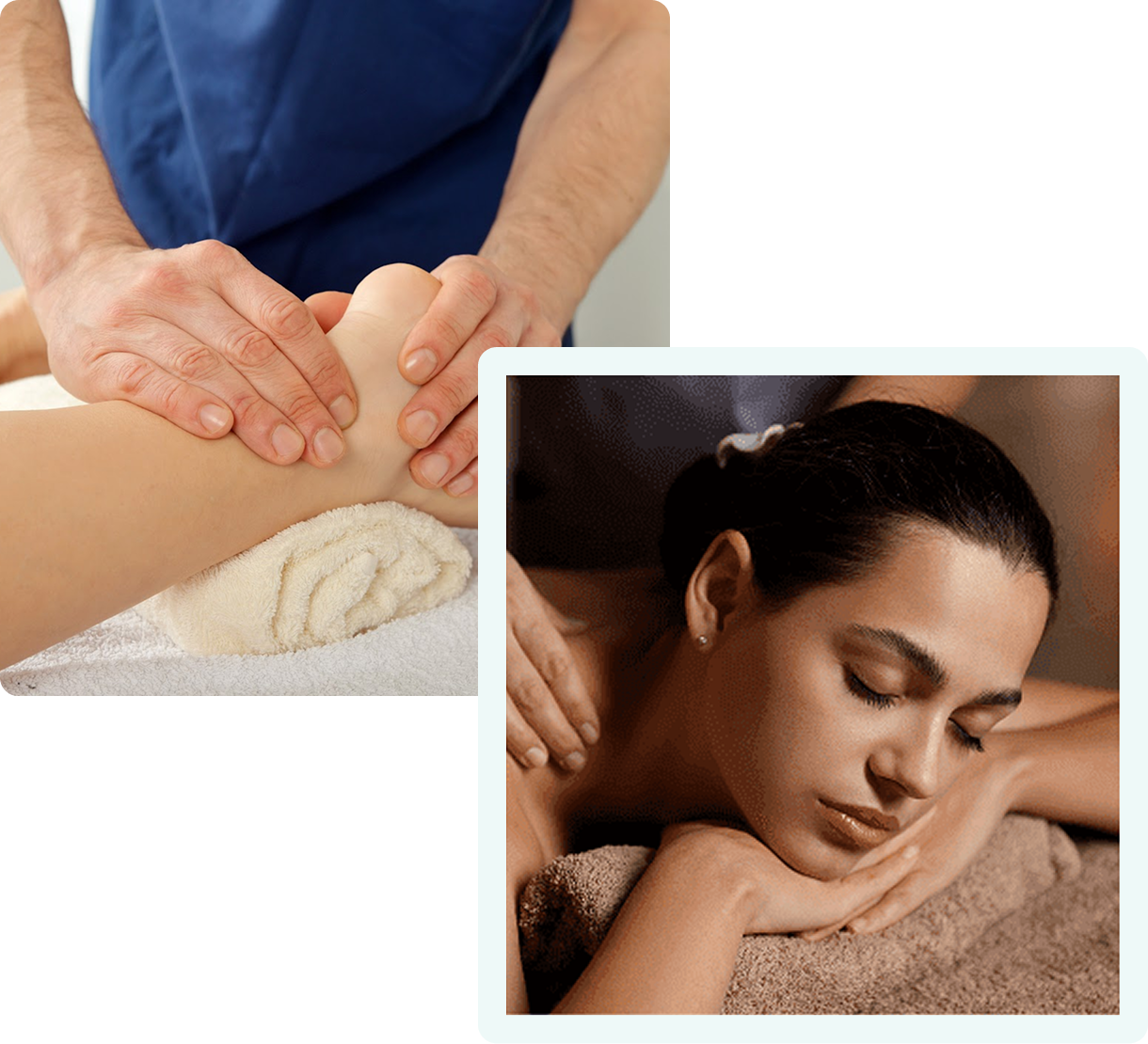 A woman enjoying a relaxing back massage at a spa.